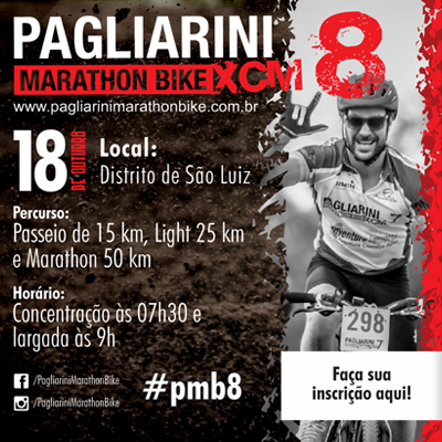 Abertas as Inscrições Pagliarini Marathon Bike 8!